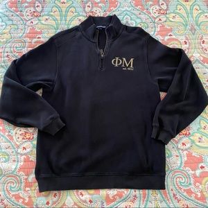 Phi Mu Oversized Black pullover sweatshirt